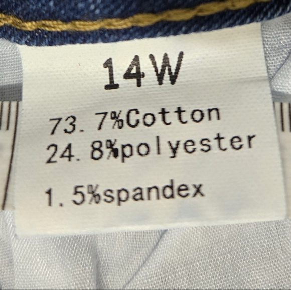 High-Rise Blue Denim Jean Shorts with Folded Hem - Picture 8 of 8